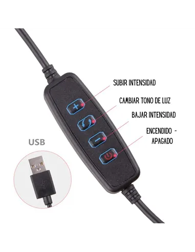 A Tres Click | Aro De Luz 20cm Con Trípode de 1 Metro Y Accesorios $&nbsp;84.257 $&nbsp;49.563 Generic Fotografía 