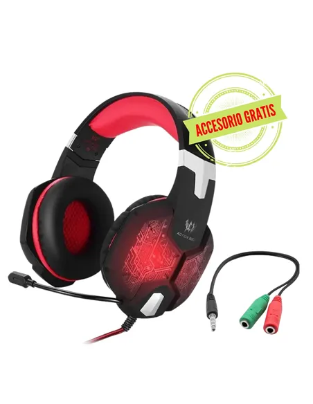 A Tres Click | Diadema Gamer Kotion Each G1000 Rojo + Convertidor $ 124.900 $ 58.776 Kotion Each Audífonos Gamers 