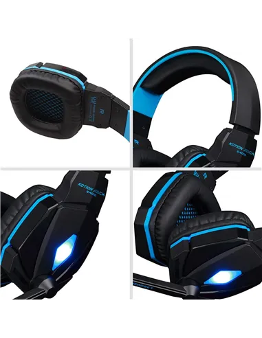 A Tres Click | Diadema Gamer Kotion Each G4000 Azul + Convertidor $&nbsp;93.200 $&nbsp;42.292 Kotion Each Audífonos 
