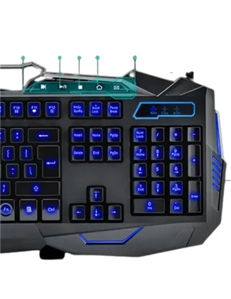 A Tres Click | Combo De Teclado Y Mouse Gamer V100 /Español(ñ) $ 86.400 $ 49.371 Generic Zona Gamer 