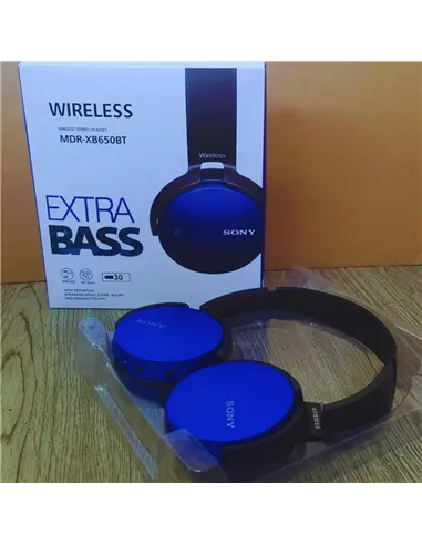 A Tres Click | Diadema Bluetooth Extra Bass MDR-XB650BT Azul $&nbsp;71.900 $&nbsp;44.711 Generic Audífonos 