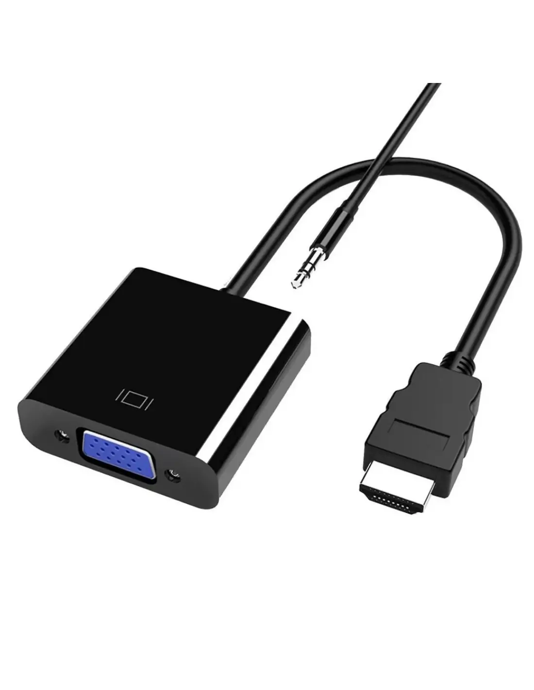 Adaptador de PS2 a HDMI - Adaptador de PS2 a HDMI con salida de audio de  3,5 mm para pantallas H INF, negro