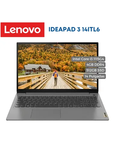 Portátil Lenovo Ideapad 3 14'' Core I5 8Gb 512Gb Ssd W10