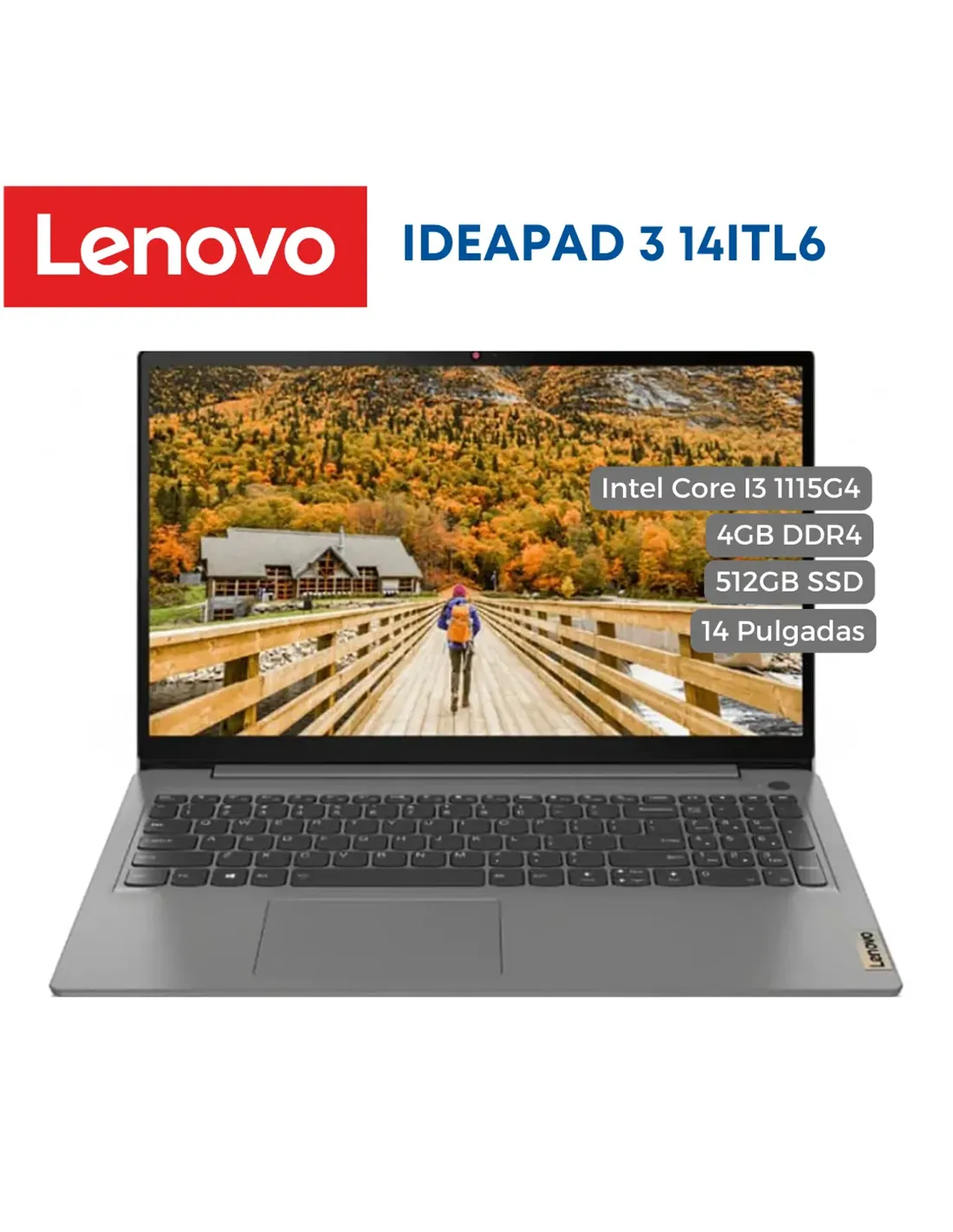 Computador Portátil LENOVO 14 Pulgadas IdeaPad 3 - Intel
