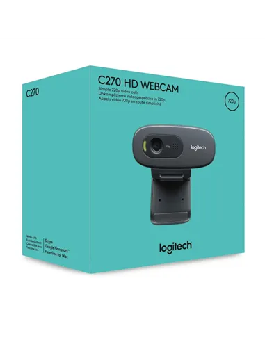 A Tres Click | Camara web logitech C270 HD $&nbsp;134.900 $&nbsp;85.021 Logitech Cámaras Web 