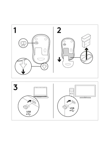 A Tres Click | Mouse Logitech inalámbrico M185 $&nbsp;89.900 $&nbsp;49.105 Logitech Teclados y Mouse 