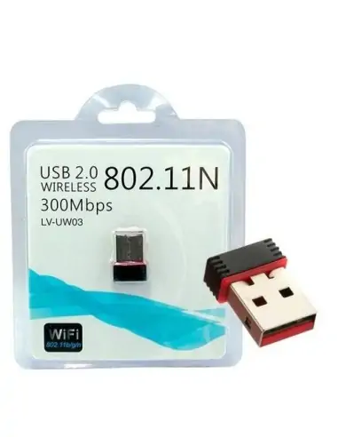 Adaptador USB Receptor Wifi 300mbps 802.11