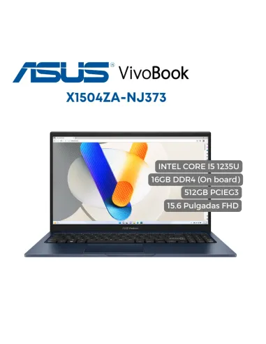 A Tres Click | Portatil Asus X1504ZA-NJ373 Intel Core I5 1235U, 16GB DDR4, 512GB PCIeG3, 15.6" FHD $ 3.019.000 $ 2.113.300 Asus Portátiles & Notebook 