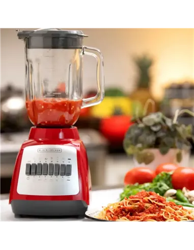 A Tres Click | Licuadora BLACK+DECKER DuraPro BLBD210GR Color Rojo, 10 Velocidades, Vaso de vidrio $ 174.900 $ 146.975 BLACK+DECKER Cocina