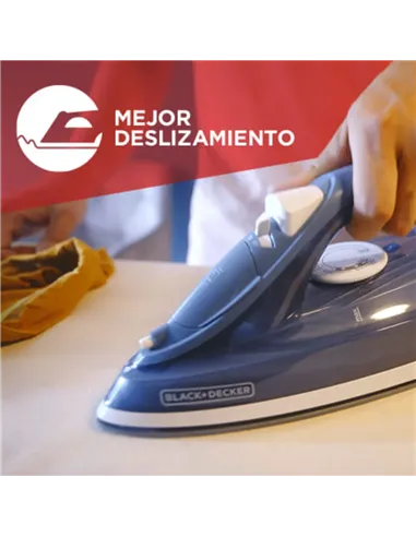 A Tres Click | Plancha de Ropa BLACK & DECKER Vapor IRBD300 Trueglide Azul $&nbsp;85.900 $&nbsp;54.538 BLACK+DECKER Electrodomésticos 