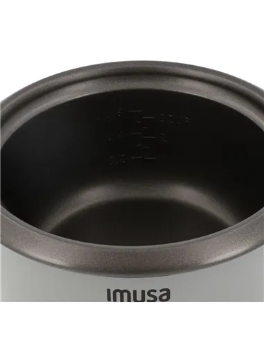 A Tres Click | Olla Arrocera IMUSA 3 tazas Con Vaporera y Accesorios Color Gris $&nbsp;104.900 $&nbsp;88.151 IMUSA Cocina 7702073603340