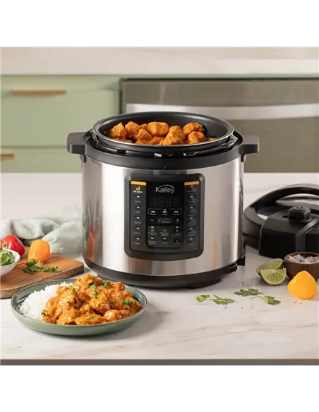 A Tres Click | Olla MultiChef Kalley 5.5Litros K-OMP Plateado $ 579.900 $ 243.655 Kalley Cocina 7700149148191