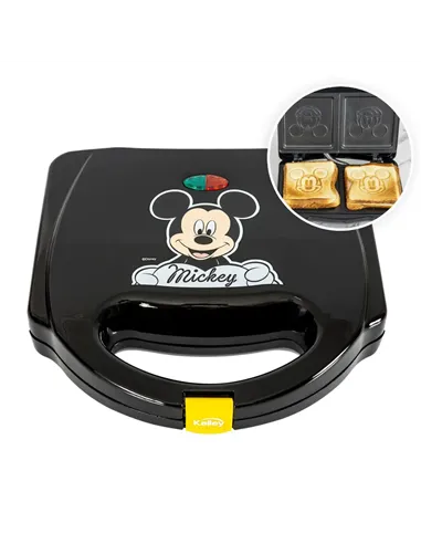 A Tres Click | Sanduchera KALLEY Mickey Mouse de Disney K-DSM101N Color Negro $&nbsp;89.900 $&nbsp;75.546 Kalley Cocina 7705946992466