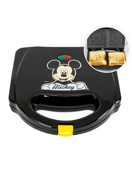 A Tres Click | Sanduchera KALLEY Mickey Mouse de Disney K-DSM101N Color Negro $ 89.900 $ 75.546 Kalley Cocina 7705946992466