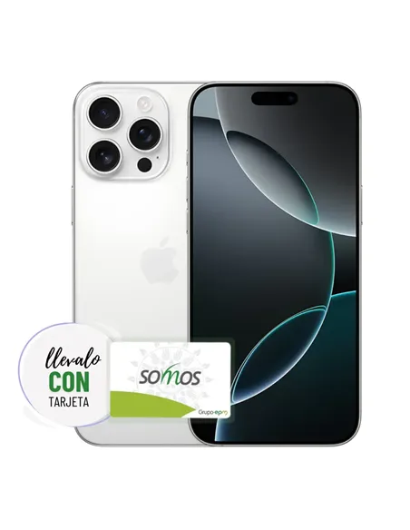 A Tres Click | Celular Iphone 16 pro max 512GB E-Sim Color Blanco Titanium $ 10.430.370 $ 6.573.763 APPLE Apple 