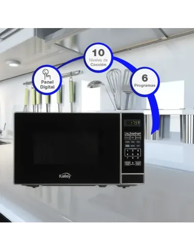 A Tres Click | Horno Microondas KALLEY 0.7 K-MW07N Negro $&nbsp;399.900 $&nbsp;226.807 Kalley Cocina 7705946173858