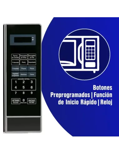 A Tres Click | Horno Microondas KALLEY 0.7 K-MW07N Negro $&nbsp;399.900 $&nbsp;226.807 Kalley Cocina 7705946173858