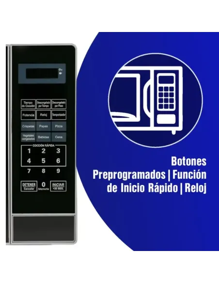 A Tres Click | Horno Microondas KALLEY 0.7 K-MW07N Negro $&nbsp;399.900 $&nbsp;226.807 Kalley Cocina 7705946173858