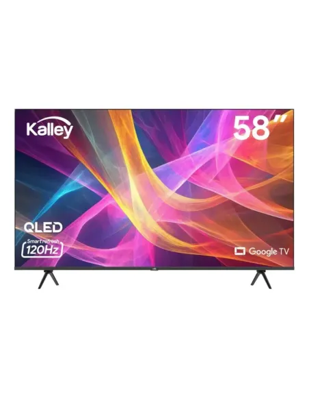 A Tres Click | TV KALLEY 58" Pulgadas 149 cm 58GQ405 4K-UHD QLED Smart TV Google $ 2.572.000 $ 1.621.008 Kalley Televisores 7705946479929
