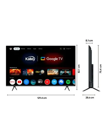 A Tres Click | TELEVISOR KALLEY 58" 149 cm 58GQ405 4K-UHD QLED Smart TV Google $&nbsp;2.572.000 $&nbsp;1.621.008 Kalley Televisores 7705946479929