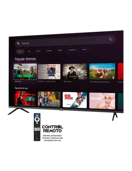 A Tres Click | TV KALLEY 58" Pulgadas 149 cm 58GQ405 4K-UHD QLED Smart TV Google $ 2.572.000 $ 1.621.008 Kalley Televisores 7705946479929