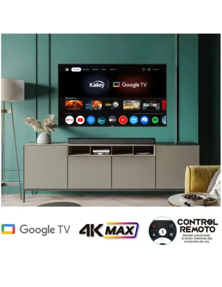 A Tres Click | TV KALLEY 43" Pulgadas 116 cm 43G305 4K UHD MAX LED Smart TV Google $ 1.429.000 $ 900.630 Kalley Televisores 7705946478151