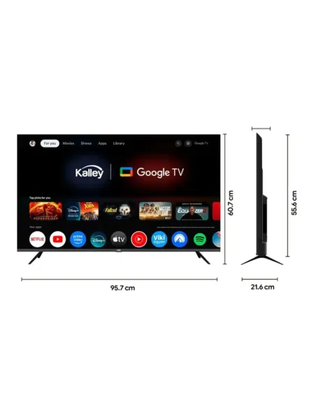 A Tres Click | TV KALLEY 43" Pulgadas 116 cm 43G305 4K UHD MAX LED Smart TV Google $ 1.429.000 $ 900.630 Kalley Televisores 7705946478151