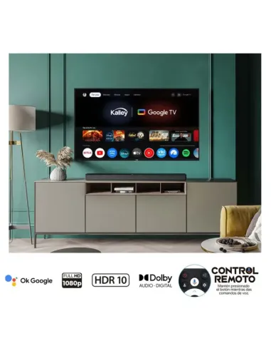 A Tres Click | TELEVISOR KALLEY 43" 43G200 FHD LED Smart TV Google, 2 AÑOS GARANTIA $&nbsp;1.429.000 $&nbsp;900.630 Kalley Televisores 7705946478151
