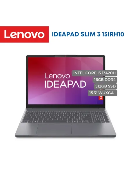 A Tres Click | Portatil Lenovo IdeaPad Slim 3 15IRH10, Intel Core I5 13420H, 16GB DDR4, 512GB SSD, 15.3" WUXGA $ 2.932.349 $ 1.724.911 Lenovo Portátiles & Notebook 