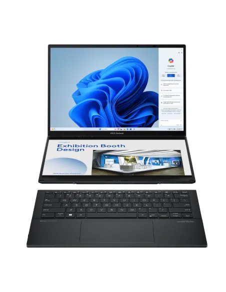 A Tres Click | Portatil Asus Zenbook Duo UX8406CA, Intel core Ultra 9 285H, 1TB PCIeG4, 32GB LPDDR5X, 14" OLED WQ + BEND, W11 HOME $ 11.280.000 $ 8.798.400 Asus Portátiles & Notebook 