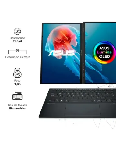 A Tres Click | Portatil Asus Zenbook Duo UX8406CA, Intel core Ultra 9 285H, 1TB PCIeG4, 32GB LPDDR5X, 14" OLED WQ + BEND, W11 HOME $&nbsp;11.280.000 $&nbsp;8.798.400 Asus Portátiles & Notebook 