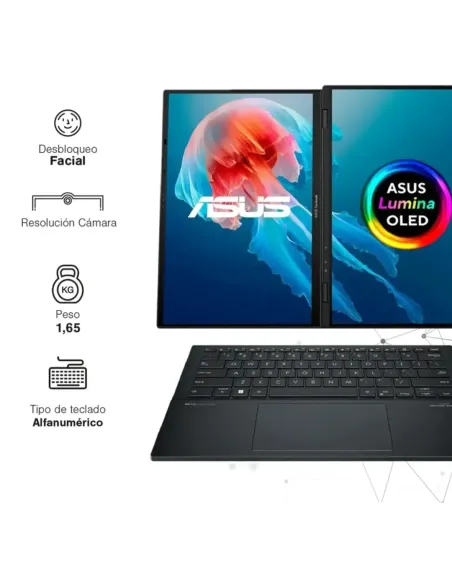 A Tres Click | Portatil Asus Zenbook Duo UX8406CA, Intel core Ultra 9 285H, 1TB PCIeG4, 32GB LPDDR5X, 14" OLED WQ + BEND, W11 HOME $ 11.280.000 $ 8.798.400 Asus Portátiles & Notebook 