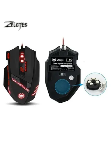 A Tres Click | Mouse Gamer Zelote T-90 9200 Dpi $&nbsp;89.600 $&nbsp;50.084 Zelote Teclados y Mouse 