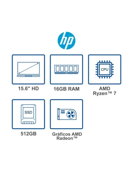 A Tres Click | Portatil HP 15-fc0275la AMD Ryzen 7 7730U, 512GB SSD, 16GB DDR4, 15.6" LED $&nbsp;2.899.900 $&nbsp;1.971.932 Hewlett Packard Portátiles & Notebook 