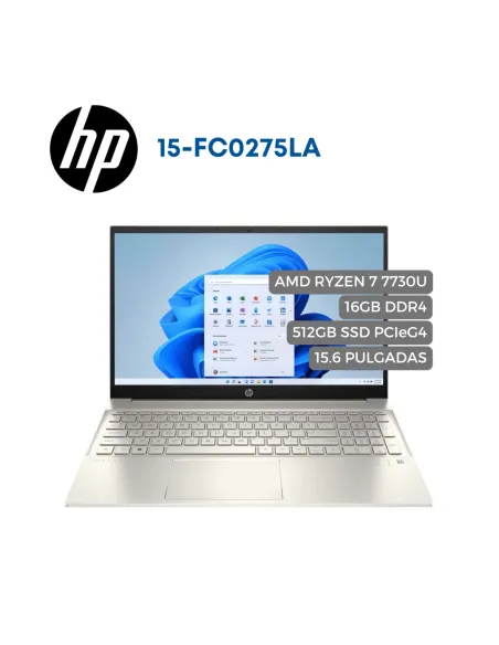 A Tres Click | Portatil HP 15-fc0275la AMD Ryzen 7 7730U, 512GB SSD, 16GB DDR4, 15.6" LED $&nbsp;2.899.900 $&nbsp;1.971.932 Hewlett Packard Portátiles & Notebook 