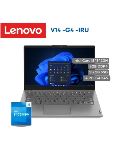 A Tres Click | Portátil Lenovo V14 G4 IRU Intel Core I5 13420H, 8GB DDR4, 512GB SSD, 14" FHD $&nbsp;2.269.900 $&nbsp;1.770.522 Lenovo Portátiles & Notebook 