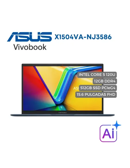 A Tres Click | Portatil Asus X1504V Intel Core 5 120U, 512GB SSD PCIeG4, 12GB DDR4, 15.6" FHD $&nbsp;2.866.690 $&nbsp;1.834.682 Asus Portátiles & Notebook 