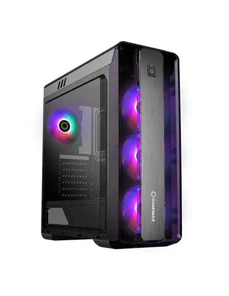 A Tres Click | Chasis Gamemax Moonlight Frgb Bk $ 509.900 $ 325.650 Gamemax Chasis 
