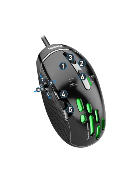 A Tres Click | Mouse Gamer Gamemax GX10 Gravity $ 282.900 $ 164.034 Gamemax Teclados y Mouse 